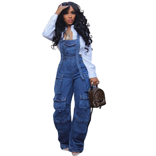 Rugged denim overall