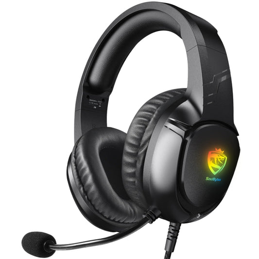 SoulBytes S20 RGB Light Gaming Headset with Mic Black