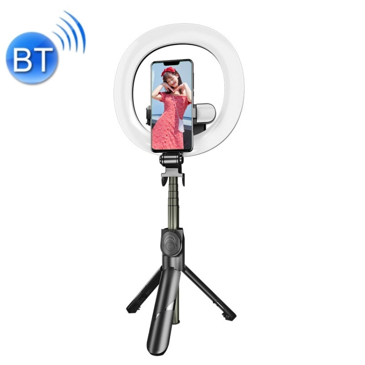 XT18s Multi Function Bluetooth Wireless LED Double Fill Light Live Tripod Mobile Phone Selfie Stick Black