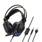 Soyto SY850MV Luminous Gaming Computer Headset For PS4 Black Blue